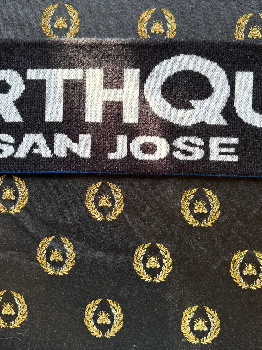 San Jose Earthquakes We Are San Jose Blue & Black Scarf